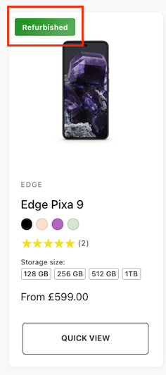 Custom badge